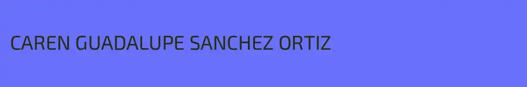 CAREN GUADALUPE SANCHEZ ORTIZ